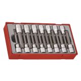 15-elementowy zestaw nasadek trzpieniowych typu Ribe i XZN, z chwytem kwadratowym 1/2" Teng Tools TTRS15