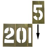 Szablon malarski - cyfry 75 mm