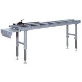 Przenośnik rolkowy wyjściowy 2 m z ogranicznikiem materiału