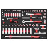 73-elementowy zestaw narzędzi nasadowych Teng Tools TTESK73