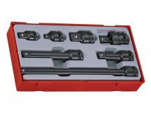 13-elementowy zestaw kluczy nasadowych maszynowych z chwytem kwadratowym 1/2" Teng Tools TT9207A