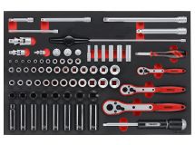 77-elementowy zestaw narzędzi nasadowych Teng Tools TTESK77
