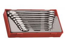 11-elementowy zestaw kluczy płasko-oczkowych zapadkowych Teng Tools TT6511R