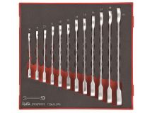 Zestaw 12 kluczy zapadkowych płasko-oczkowych Teng Tools TED6512RS