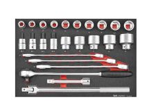 Zestaw narzędzi nasadowych 3/4" Teng Tools TTESK25