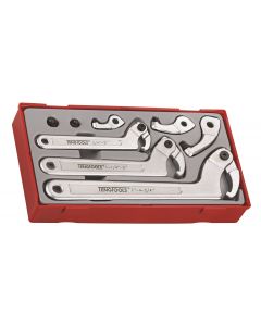 8-elementowy zestaw kluczy hakowych Teng Tools TTHP08