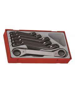 6-elementowy zestaw kluczy zapadkowych oczkowych TTRORS