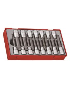 15-elementowy zestaw nasadek trzpieniowych typu Ribe i XZN, z chwytem kwadratowym 1/2" Teng Tools TTRS15