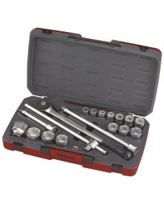 Zestaw narzędzi nasadowych. Z chwytem kwadratowym 3/4". Teng Tools T3418-6