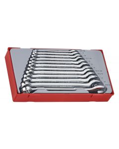 Klucze płasko-oczkowe w zestawie Teng Tools TT1236