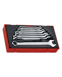 8-elementowy zestaw kluczy płasko-oczkowych calowych Teng Tools TT3592