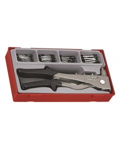 Nitownica dźwigniowa w zestawie z nitami Teng Tools TTHR81